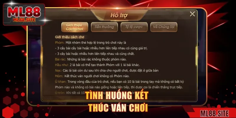 Tình huống kết thúc ván chơi